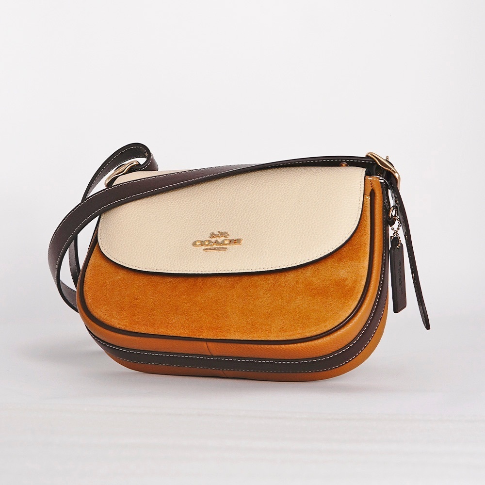 NWOT Coach Macie Saddle Bag in Colorblock - Picture 1 of 13